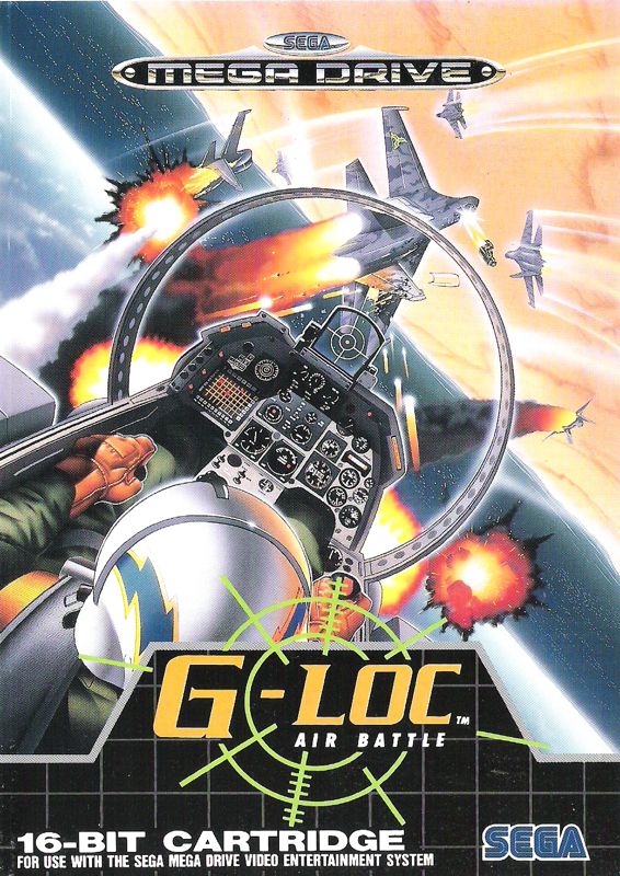 G-LOC: Air Battle box art for Sega Mega Drive